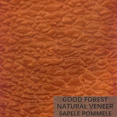 روکش چوب طبیعی Sapele روکش دانه چوب شکل برای تزئین