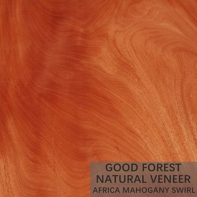 دانه برش سفارشی روکش چوب طبیعی Hardly Mahogany