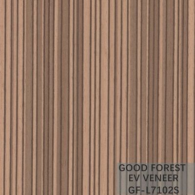EV Veneer Zebra روکش چوبی مهندسی شده با رنگ طبیعی دانه مستقیم