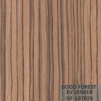 EV Veneer Zebra روکش چوبی مهندسی شده با رنگ طبیعی دانه مستقیم