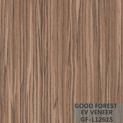 EV Veneer Zebra روکش چوبی مهندسی شده با رنگ طبیعی دانه مستقیم