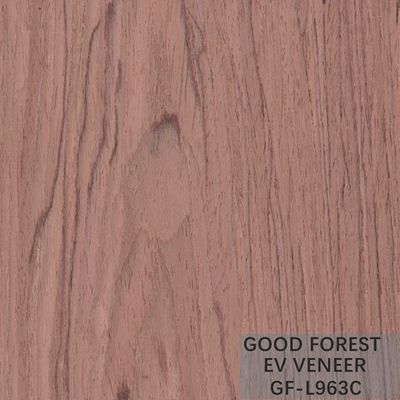 روکش چوب مهندسی شده Bubinga Crown Cut Wood Veneer Sliced ​​Cut Technics