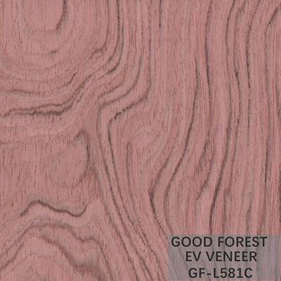 روکش چوب مهندسی شده Bubinga Crown Cut Wood Veneer Sliced ​​Cut Technics