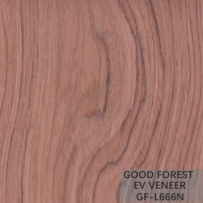 روکش چوب مهندسی شده Bubinga Crown Cut Wood Veneer Sliced ​​Cut Technics