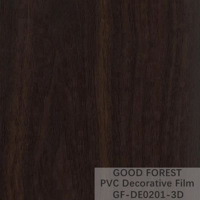 فیلم پی وی سی سیاه تزئینی دانه چوبی 1260mm - 1330mm عرض