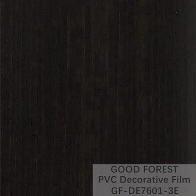 فیلم پی وی سی سیاه تزئینی دانه چوبی 1260mm - 1330mm عرض
