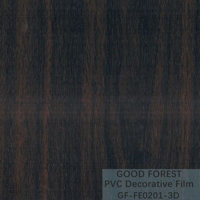 فیلم پی وی سی سیاه تزئینی دانه چوبی 1260mm - 1330mm عرض