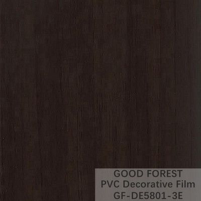 فیلم پی وی سی سیاه تزئینی دانه چوبی 1260mm - 1330mm عرض