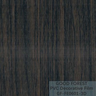 فیلم پی وی سی سیاه تزئینی دانه چوبی 1260mm - 1330mm عرض