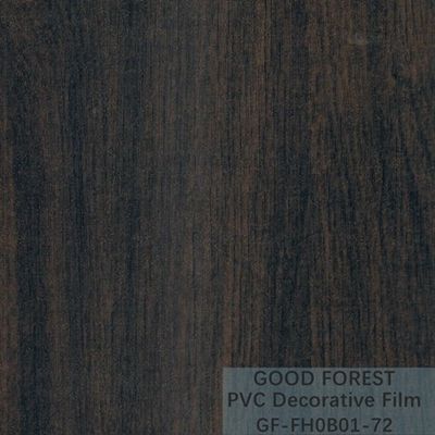 فیلم پی وی سی سیاه تزئینی دانه چوبی 1260mm - 1330mm عرض