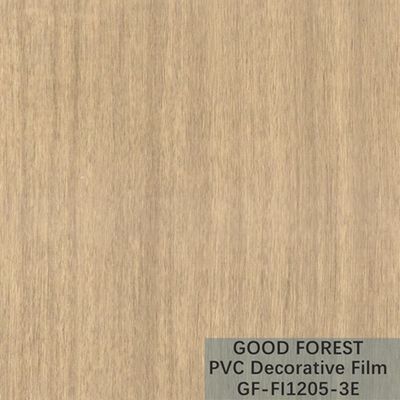 OEM دانه چوب PVC فیلم تاول تزئینی زرد روشن نوع رنگ