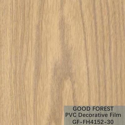 OEM دانه چوب PVC فیلم تاول تزئینی زرد روشن نوع رنگ