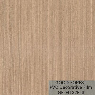 OEM دانه چوب PVC فیلم تاول تزئینی زرد روشن نوع رنگ