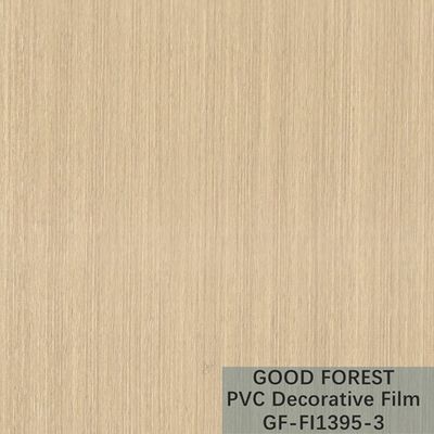 OEM دانه چوب PVC فیلم تاول تزئینی زرد روشن نوع رنگ