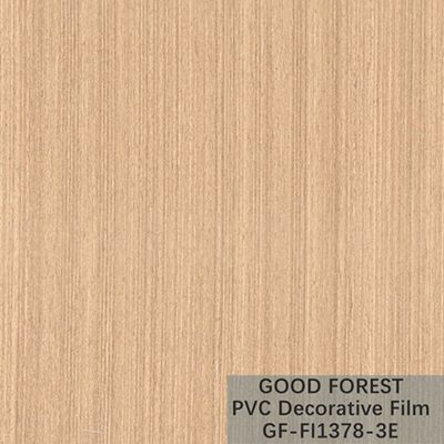 OEM دانه چوب PVC فیلم تاول تزئینی زرد روشن نوع رنگ