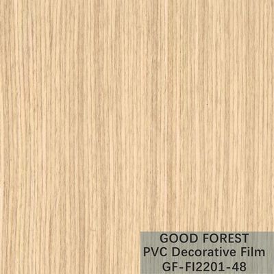 OEM دانه چوب PVC فیلم تاول تزئینی زرد روشن نوع رنگ