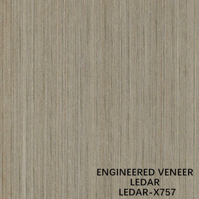 مهندسی شده Ledar Wood Roveer Slice Cut Technics Straight Grain X757 رنگ قهوه ای برای پوشش دیوار تولید کننده چین