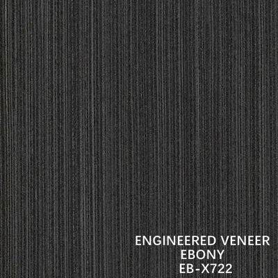 برش درب و پنجره Recon روکش چوب آبنوس X722 Fineline Grain Black Color ISO