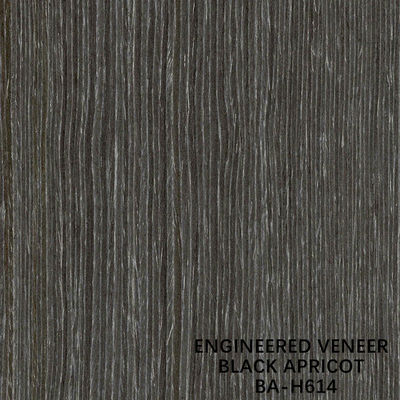 روکش چوبی فانتزی Black Apricot Fancy H614 Cuarter Cut Straight Grain 0.15-0.55mm