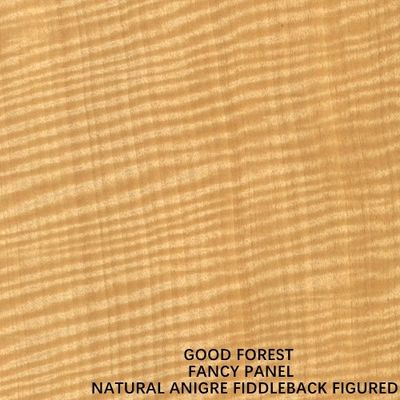 نئوپان شکل دار طبیعی Anigre Fiddleback / تخته خرده چوب با ضخامت 9/12/15/18/25/30mm برای دکوراسیون خاص