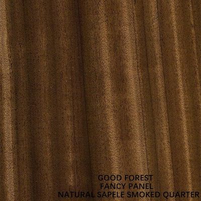 مبلمان دودی Sapele روکش چوب طبیعی ربع دانه پانل های ام دی اف ایزو