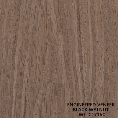 روکش چوب مصنوعی طبیعی تاج برش گردو اندازه استاندارد 2500*640 برای تخته تزئینی داخلی WT-C1275C/1512C/1715C
