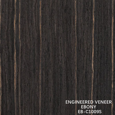 فنیر چوب مهندسی رنگ ابونی مستقیم برای پلائیوود فانتزی 640-1220mm عرض اسپیس EB-C149S/1009S/675S/1190S