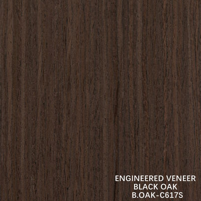 روکش چوب مهندسی شده فانتزی بلوط سیاه برش مستقیم دانه ای برش خورده 1220mm B.OAK-C456S / 617S / 1180S / 1222S