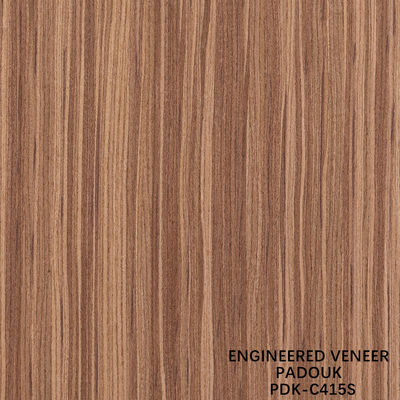 فنیر چوب مهندسی شده پدوک تراشیدن دانه مستقیم تکنیک های برش ضخامت 0.5mm برای چهره کابینت