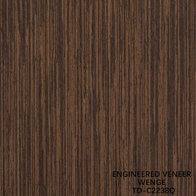 برش چوبی فرنیر مهندسی شده Wenge Quarter Grain قیمت خوب برای دکوراسیون هتل 3200mm TD-678Q/1403Q/2238Q