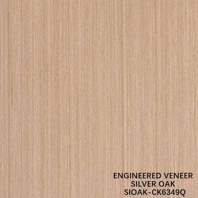روکش چوب مصنوعی برش کوارتر گلابی نقره ای اندازه بلند شده 3200 میلی متر برای درب و رویه کابینت SOAK-6348Q/63Q/6350/6356Q/6359Q