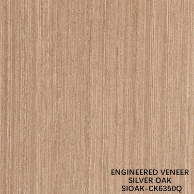 روکش چوب مصنوعی برش کوارتر گلابی نقره ای اندازه بلند شده 3200 میلی متر برای درب و رویه کابینت SOAK-6348Q/63Q/6350/6356Q/6359Q