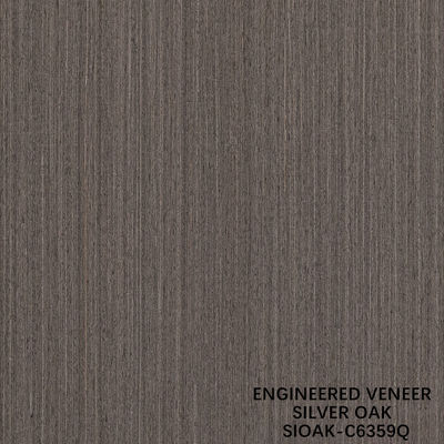 روکش چوب مصنوعی برش کوارتر گلابی نقره ای اندازه بلند شده 3200 میلی متر برای درب و رویه کابینت SOAK-6348Q/63Q/6350/6356Q/6359Q