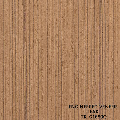 یک چهارم برش از فرنیر تیک مهندسی شده 2500 * 640mm اندازه طبیعی دانه مستقیم برای دکوراسیون هتل TK-32Q/1690Q