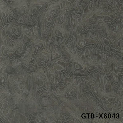 شبیه سازی چوب فنیر از درخت خاکستری Burl GTB-X6043 اندازه طول کشیده 2850mm Fleeced Back برای پنل دیواری هتل