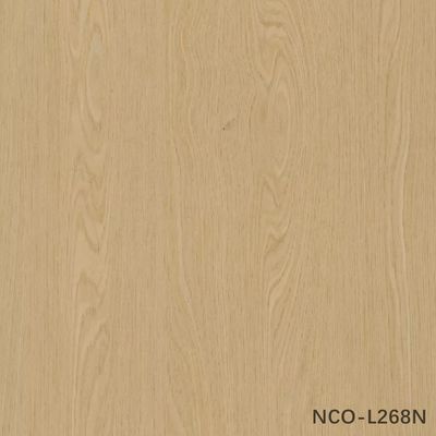 طرح جدید ورق روکش چوب مهندسی شده بلوط چینی NCO-L891N/L268N با ضخامت 0.3 میلی‌متر و پشت‌فلیس برای نمای کابینت
