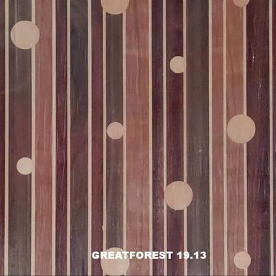 طرح هنری پارکت چوب فنیر کلاژ تقارن شکل هندسی رنگارنگ نقاشی چوبی 0.55 میلی متر