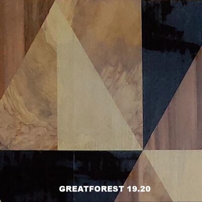 طرح هنری پارکت چوب فنیر کلاژ تقارن شکل هندسی رنگارنگ نقاشی چوبی 0.55 میلی متر