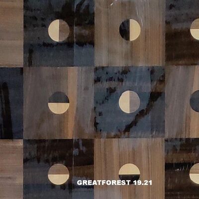 طرح هنری پارکت چوب فنیر کلاژ تقارن شکل هندسی رنگارنگ نقاشی چوبی 0.55 میلی متر