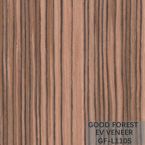 EV Veneer Zebra روکش چوبی مهندسی شده با رنگ طبیعی دانه مستقیم