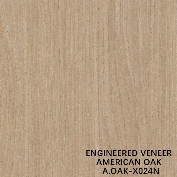 شبیه سازی ورق روکش چوب طبیعی آمریکایی OAK X024N برای ISO درب و پنجره