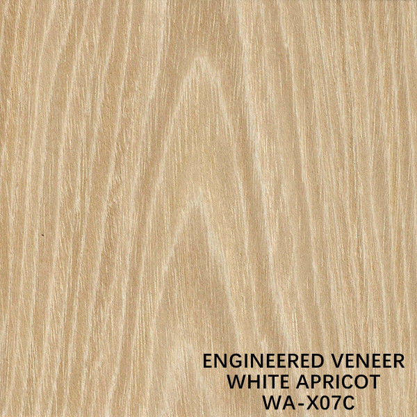 روکش چوبی طبیعی Apricot X07C Crown Crown Manufactured Wood for Face of Door / Cobine