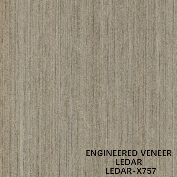 مهندسی شده Ledar Wood Roveer Slice Cut Technics Straight Grain X757 رنگ قهوه ای برای پوشش دیوار تولید کننده چین