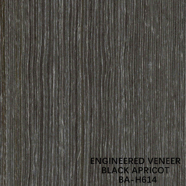 روکش چوبی فانتزی Black Apricot Fancy H614 Cuarter Cut Straight Grain 0.15-0.55mm