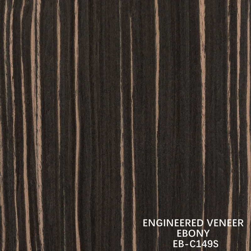 فنیر چوب مهندسی رنگ ابونی مستقیم برای پلائیوود فانتزی 640-1220mm عرض اسپیس EB-C149S/1009S/675S/1190S