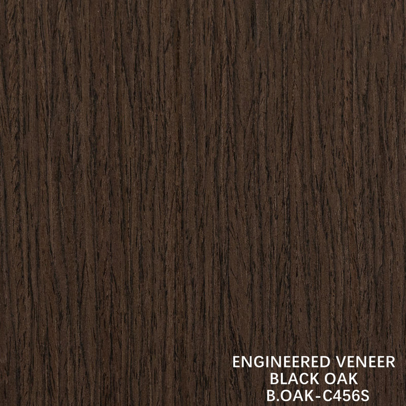 روکش چوب مهندسی شده فانتزی بلوط سیاه برش مستقیم دانه ای برش خورده 1220mm B.OAK-C456S / 617S / 1180S / 1222S