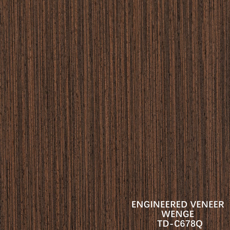 برش چوبی فرنیر مهندسی شده Wenge Quarter Grain قیمت خوب برای دکوراسیون هتل 3200mm TD-678Q/1403Q/2238Q