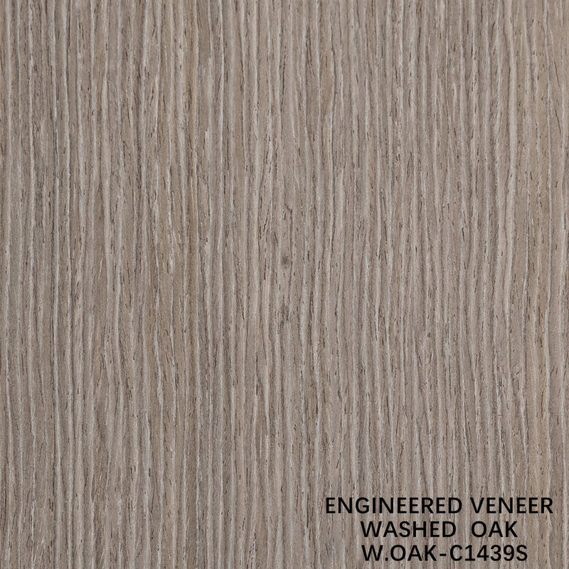 تخنیک برش برش قطعه ای چوب بلوط شسته شده بازسازی شده دانه عمودی اندازه استاندارد 2500 * 640mm صفحه تزئینی داخلی W.OAK-1439S / 1580S / 1591S