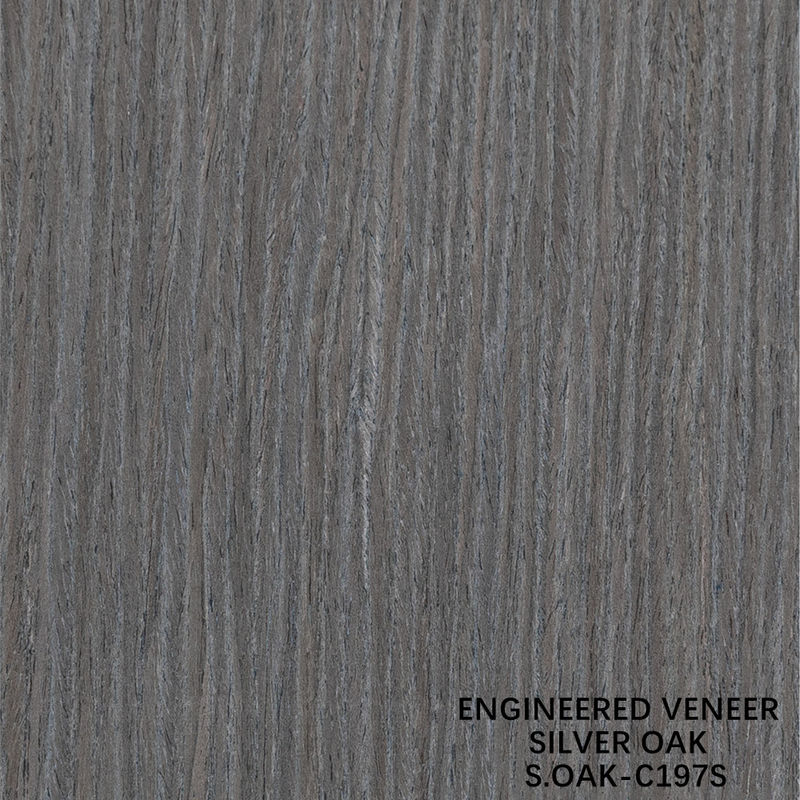 فانتزی مهندسی چوب فنیر از نقره بلوط ربع برش برای درب و کابینت صورت طول کشیده اندازه 3100mm SOAK-197S/495Q/1326S/1579S/1640S