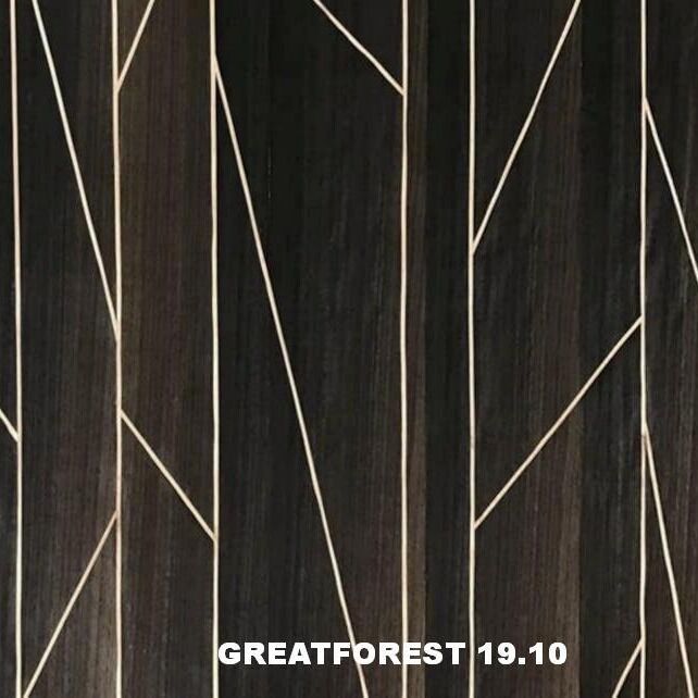 روکش چوب پارکت هنری حس زیباییشناختی هندسی شکلهای هندسی محبوب ضخامت 0.50 میلیمتر برای درب چوبی